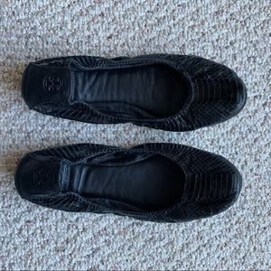 Tory Burch Eddie Snake Ballet Flats Size 11 M